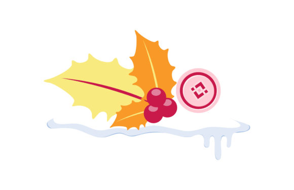 Christmas Binance Leaf: A Versatile Graphic for Creative Projects