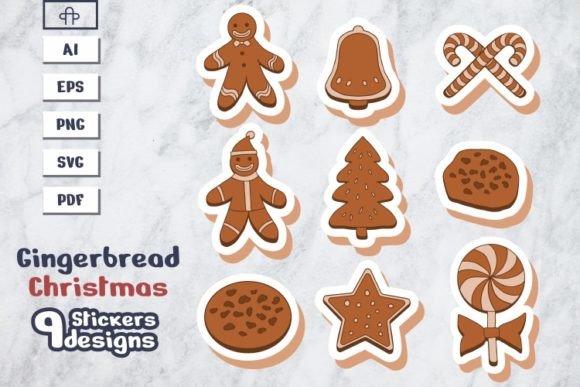Christmas Cookies Sticker Vector: A Must-Have Graphic