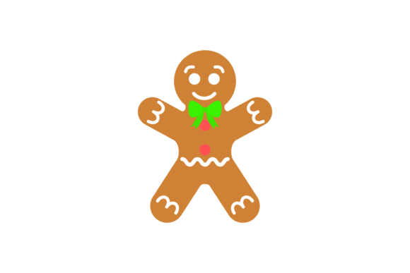 Christmas Gingerbread Man Vector-164: A Versatile Graphic for Seasonal Content