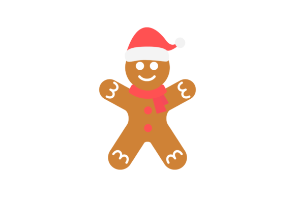 Christmas Gingerbread Man Vector-166: A Festive Graphics Choice