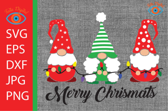 Christmas Gnome Cut File for Cricut: A Festive Graphics Asset