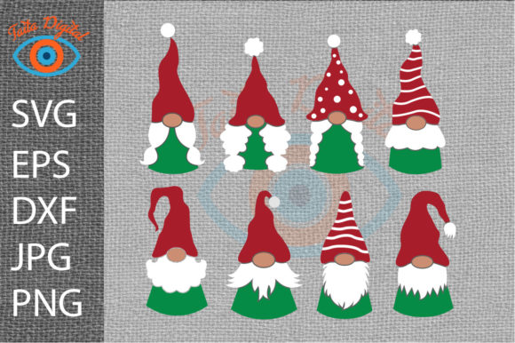 Christmas Gnomes Bundle: A Festive Graphic Design for Crafters
