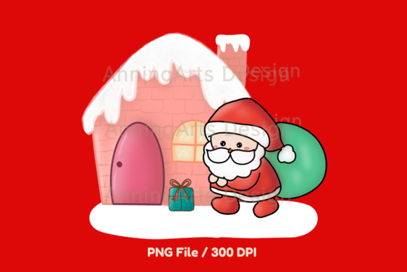 Christmas Santa Claus PNG for Embroidery