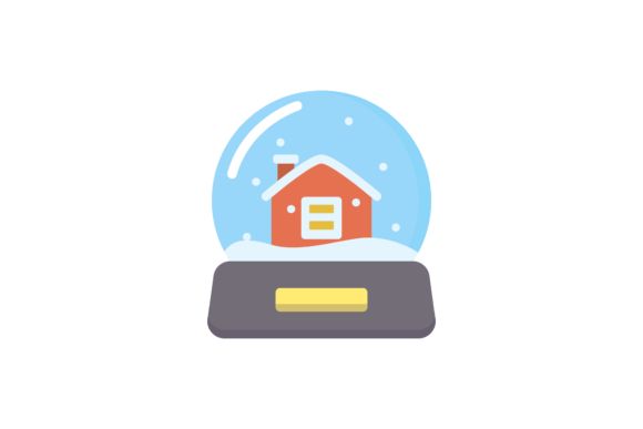Christmas Snow Globe Vector-84: A Festive Graphic for Local Brands