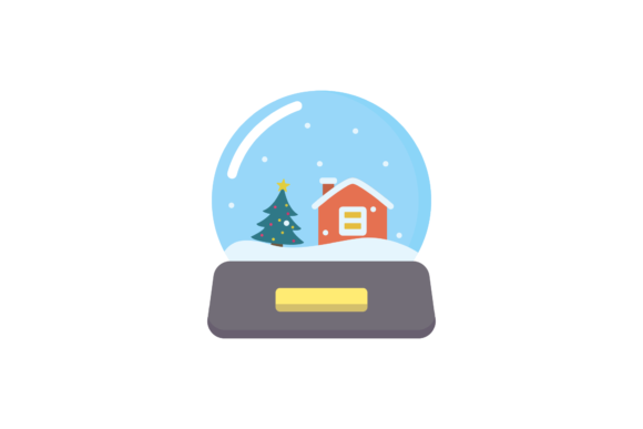 Christmas Snow Globe Vector-85: A Festive Graphics Asset