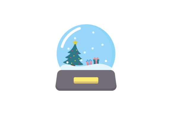 Christmas Snow Globe Vector-86: A Versatile Graphics and Illustrations Asset