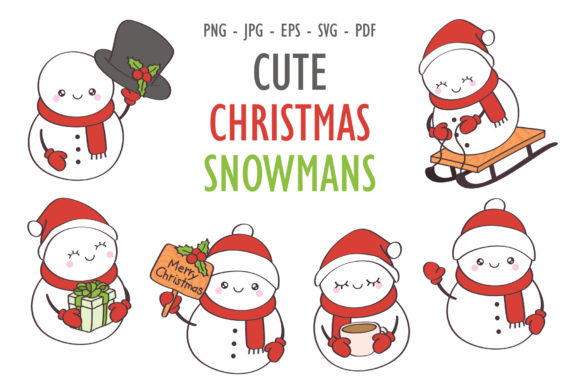 Christmas Snowman Set: A Charming Addition for Winter Projects