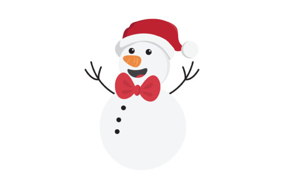 Christmas Snowman Vector-1: A Versatile Graphic for Seasonal Content