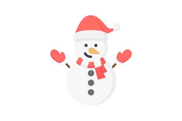 Christmas Snowman Vector-125: A Versatile Graphic for Holiday Designs