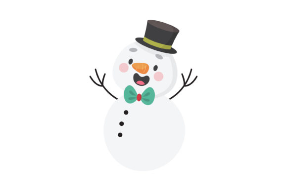 Christmas Snowman Vector-5: A Versatile Graphic for Your Holiday Designs