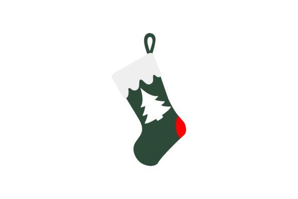 Christmas Socks Vector-85: A Festive Graphic for Your Illustrations