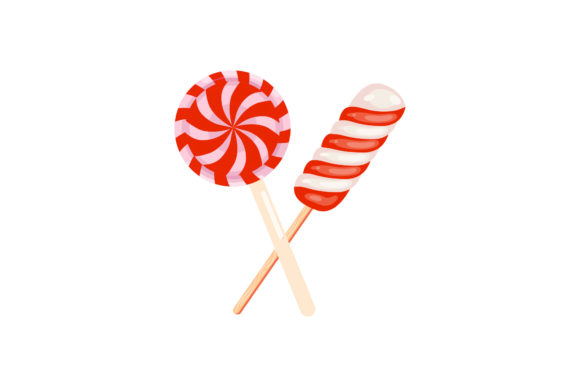 Christmas Sweet Lollipop Candy Design: A Festive Graphics Gem