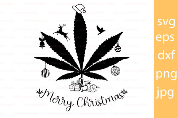 Marijuana Christmas Tree: A Unique Graphic for Seasonal Content