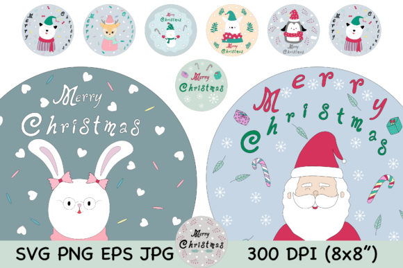 Merry Christmas with Circle Characters: A Festive Graphics and Illustrations Review