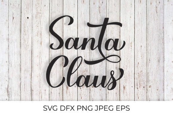 Review: Santa Claus Hand Lettering. Christmas Graphics for Illustrations